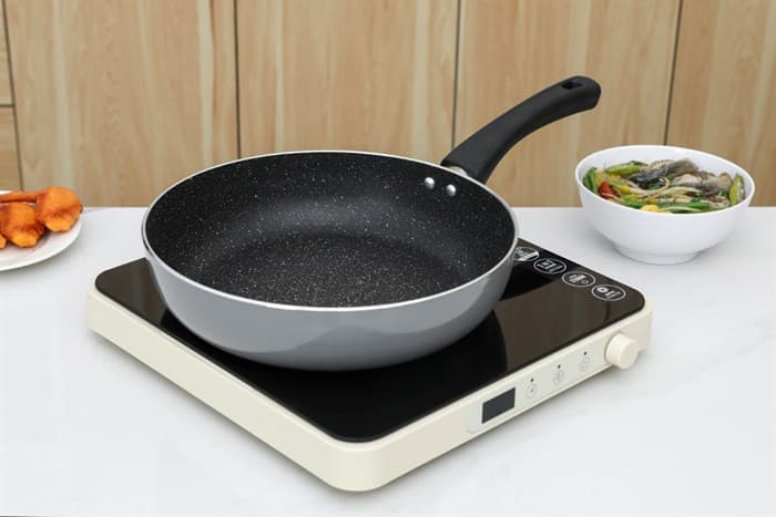 Ảnh Chảo nhôm chống dính vân đá đáy từ 26 cm Elmich Colosseum Y1 EL-3720 Xám