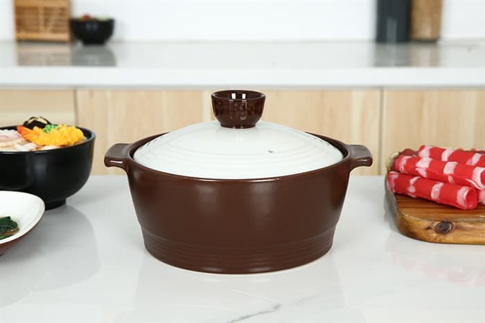 Ảnh Nồi đất nắp sứ 20 cm Dong hwa PT1.200