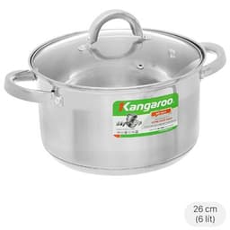 Nồi inox 5 đáy nắp kính 26 cm Kangaroo KG876XL