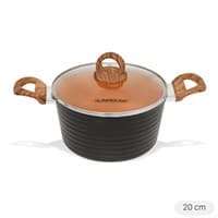 Nồi nhôm chống dính nắp kính 20 cm Sunhouse SHG2020MCA