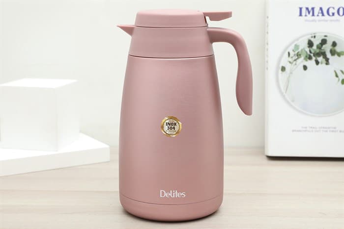 Ảnh Bình giữ nhiệt inox 1600 ml Delites KH16 hồng