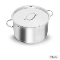 Nồi inox 304 3 đáy nắp inox 24 cm Fivestar N24-304OV