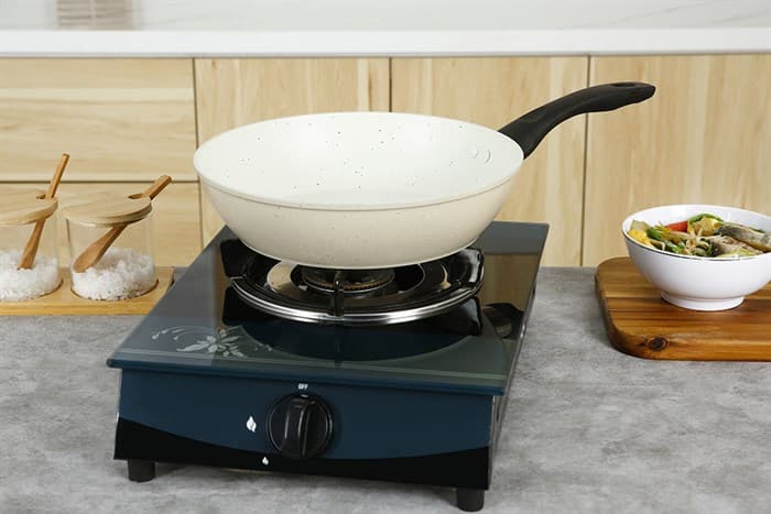 Ảnh Chảo nhôm sâu chống dính vân đá đáy từ 26 cm Green Cook GCP226-26IH
