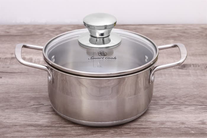 Ảnh Nồi inox 3 đáy nắp kiếng 16 cm Smartcook SM2400MN