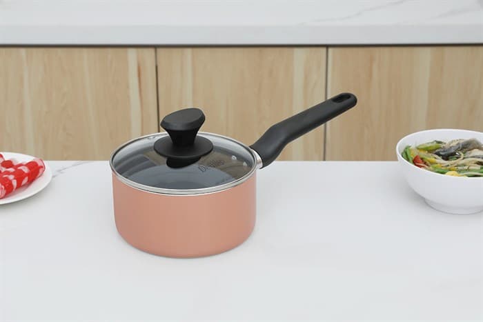 Ảnh Quánh nhôm chống dính nắp kính 16 cm Delites QCDE16