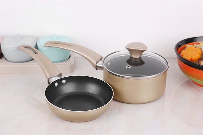 Ảnh Bộ chảo quánh nhôm nắp kính 14 cm Smartcook Baby Star SM-611420LY