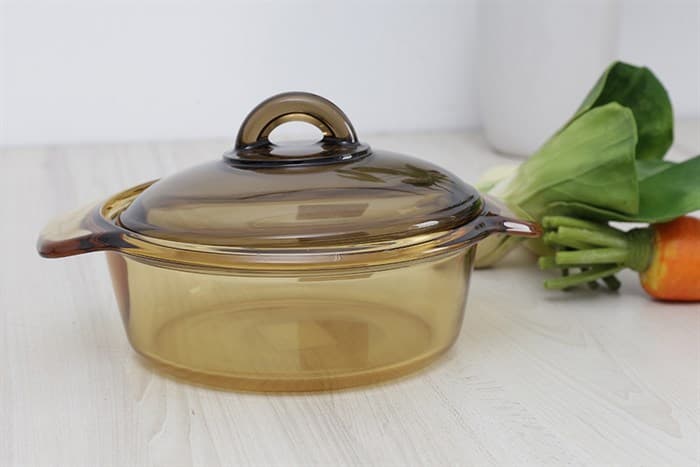 Ảnh Nồi thủy tinh nắp thủy tinh 19 cm Luminarc Blooming Amberline 1 lít