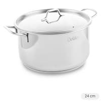 Nồi inox 3 đáy nắp inox 24 cm Delites NR003-24