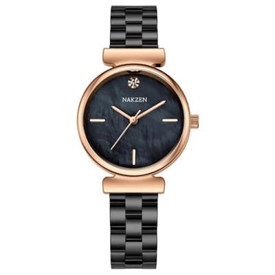 Đồng hồ Nakzen Hoa & Gió 32 mm Nữ SS8309LBK-1NR