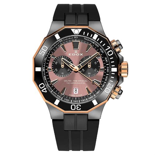 Ảnh Đồng hồ Edox Delfin 43 mm Nam 10112-357GRNCA-BRNR