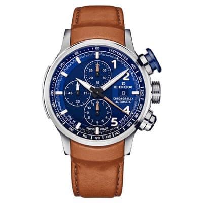 Đồng hồ Edox Chronorally 45 mm Nam 01129-TBUCBR-BUBR