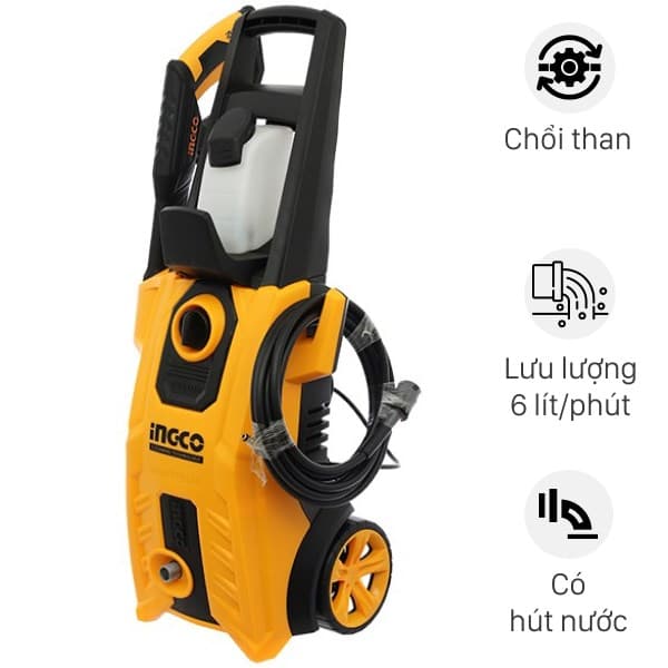 Máy phun xịt rửa áp lực cao Ingco HPWR18008 1800W