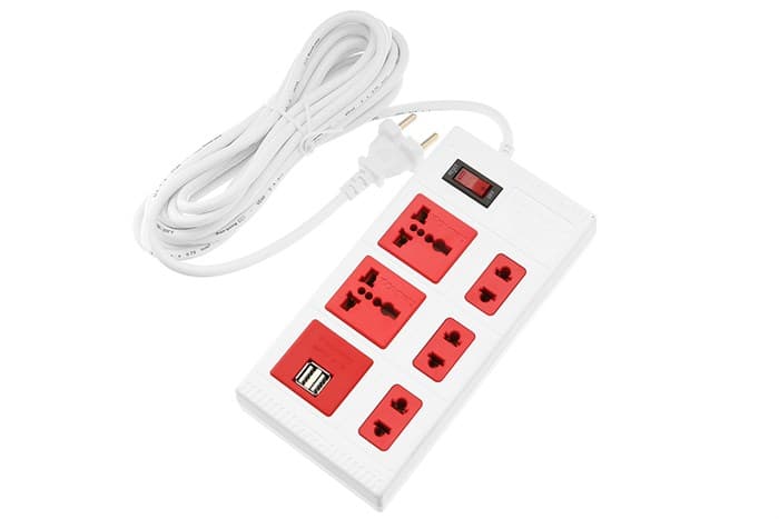Ảnh Ổ cắm điện Điện Quang 5 lỗ 2 USB 5m ECO ĐQ ESK 5WR 5ECO 2A