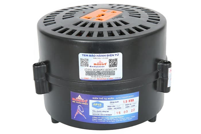 Ảnh Biến thế tròn Robot RT1P1500A 1.5 KVA