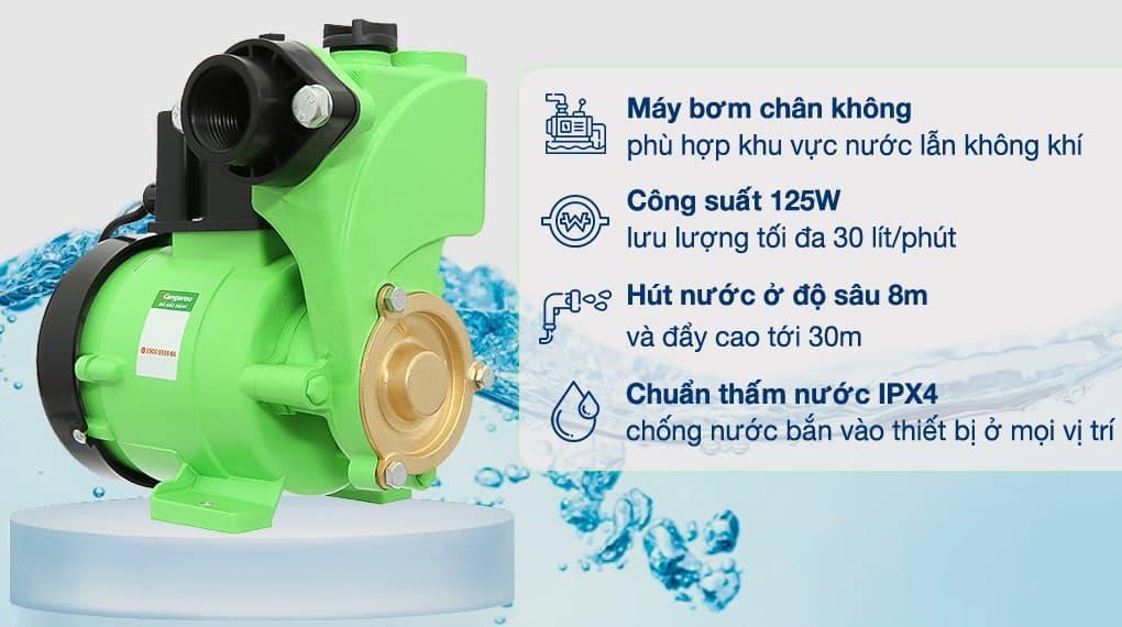 Ảnh Máy bơm nước chân không Kangaroo KGWP125 125W