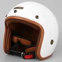 Mũ 3/4 size L Asia MT-124 trắng