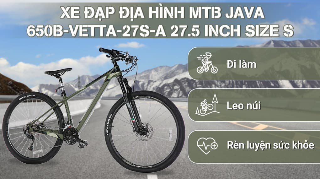 Ảnh Xe Đạp Địa Hình MTB Java 650B-Vetta-27S-A 27.5 inch Size S