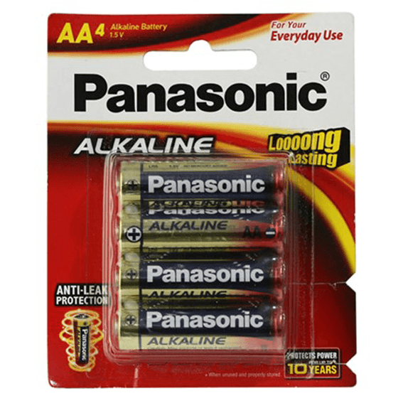 Ảnh Pin AA 4 viên Alkaline Panasonic LR6T-4B-V