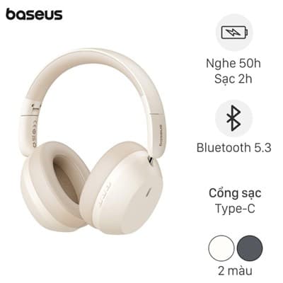Tai nghe Bluetooth Chụp Tai Baseus Bass 35 Max Phụ kiện