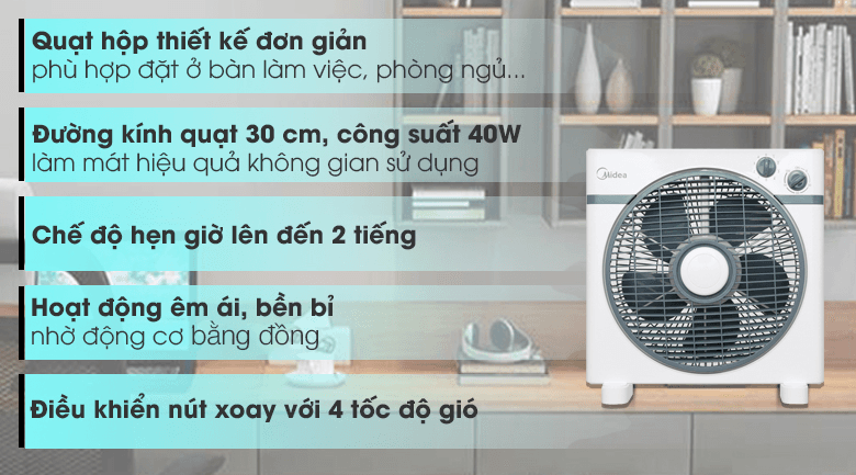 Ảnh Quạt hộp Midea KYT30-15A