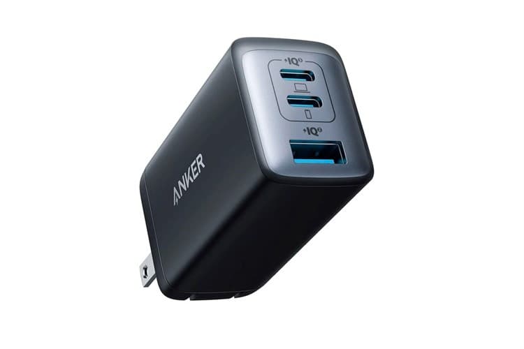 Ảnh Adapter Sạc 3 cổng USB Type C PD QC 3.0 GaN 65W Anker PowerPort III Pod A2667