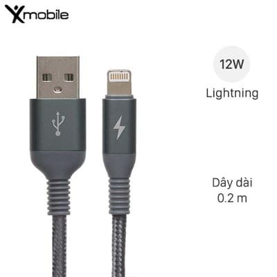 Cáp Lightning 0.2m Xmobile LJET-L11