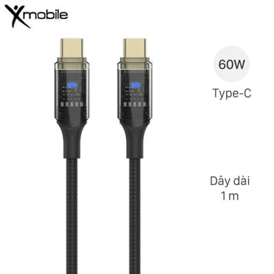 Cáp Type C - Type C 1m Xmobile DS102
