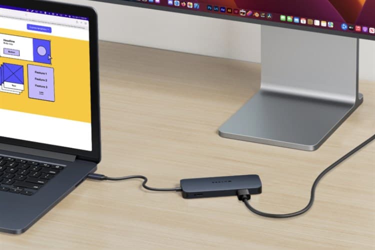 Ảnh Adapter chuyển đổi Type C 8 in 1 HyperDrive Next HD4004
