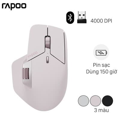 Chuột sạc Bluetooth Rapoo MT760 Mini