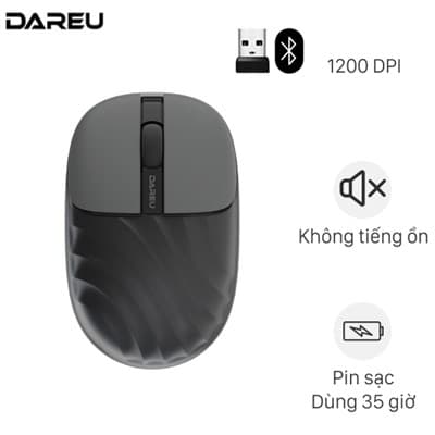 Chuột sạc Bluetooth Silent DareU LM135D
