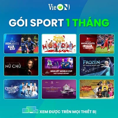 VieON Sport 01 tháng chính hãng