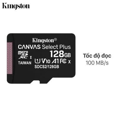 Thẻ nhớ Kingston MicroSD 128GB class 10_U1 Phụ kiện