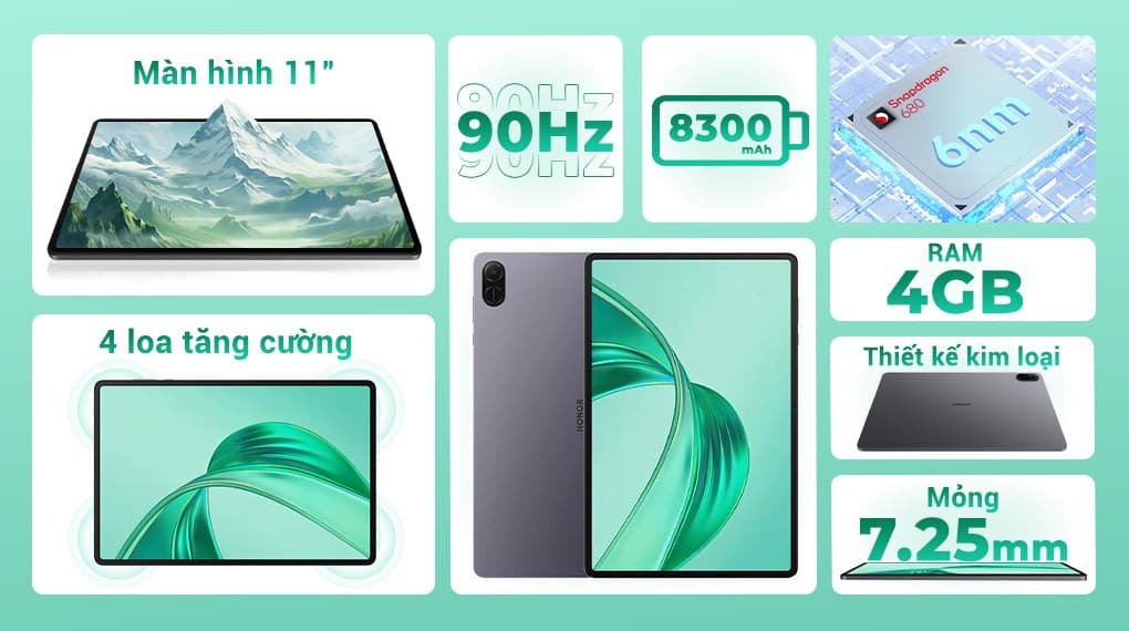 Ảnh Máy tính bảng HONOR Pad X8a WiFi 4GB/128GB