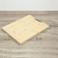 Thớt tre thái chữ nhật 34 x 25 cm Delites BG21013