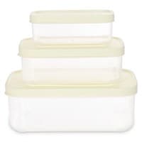 Bộ 3 hộp đựng thực phẩm nhựa 500 - 1000 - 2000 ml Inochi Hokkaido HIN.HOCN.BO02 Kem
