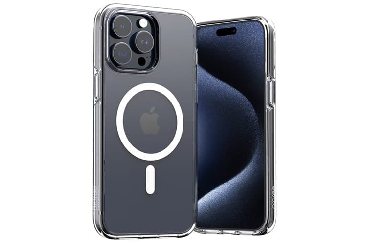 Ảnh Ốp lưng MagSafe iPhone 15 Pro Max Nhựa cứng viền dẻo Araree Duple M Chính hãng