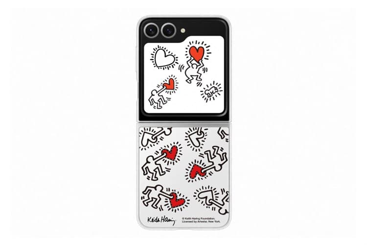 Ảnh Ốp lưng Galaxy Z Flip6 Nhựa cứng Samsung Flipsuit Keith Haring Chính hãng