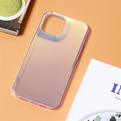 Ốp lưng iPhone 13 Pro Max Kính viền dẻo Rainbow OSMIA