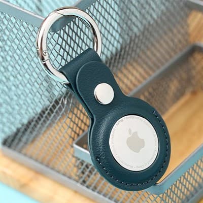 Vỏ bảo vệ AirTag Nhựa dẻo PU JM Xanh đại dương