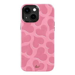 Ốp lưng iPhone 14 Nhựa dẻo Da PU Laut MOTIF Hearts Chính hãng