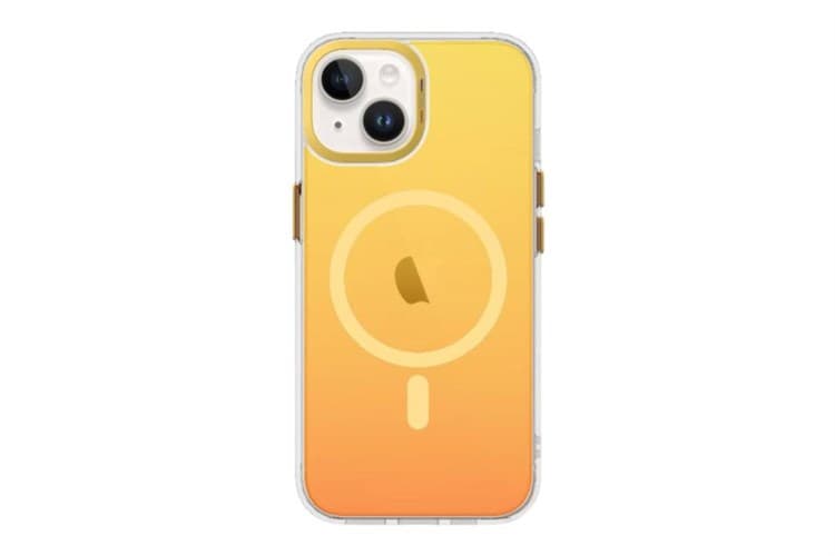 Ảnh Ốp lưng MagSafe iPhone 15 Nhựa cứng viền dẻo TGVIS GRACE NEON Chính hãng
