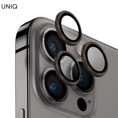 Miếng dán camera iPhone 15 Pro OPTIX ALUMINIUM UNIQ Phụ kiện
