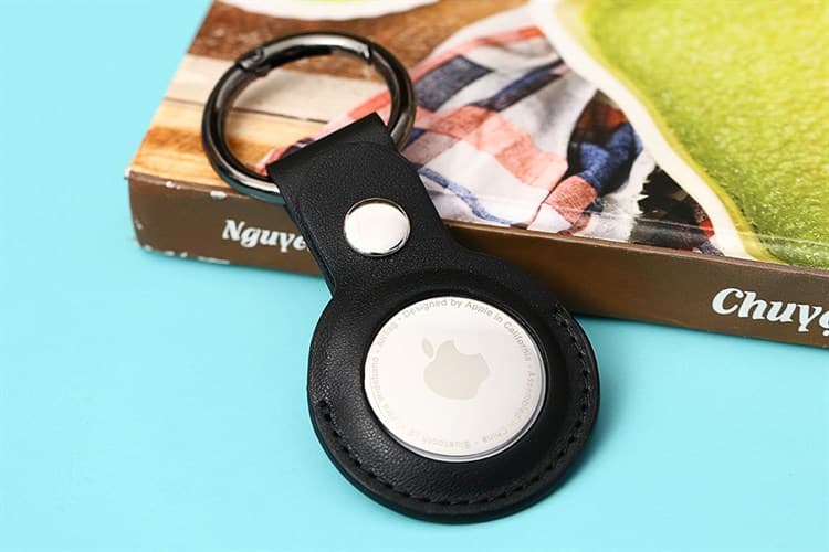 Ảnh Vỏ bảo vệ AirTag Nhựa dẻo PU Well JM Đen