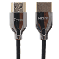 Cáp HDMI 2.0 Slim 2m Xmobile DS139-2TB Đen Bạc