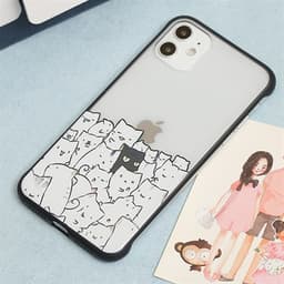 Ốp lưng iPhone 11 Nhựa cứng No border PC with printnig MEEKER Mèo