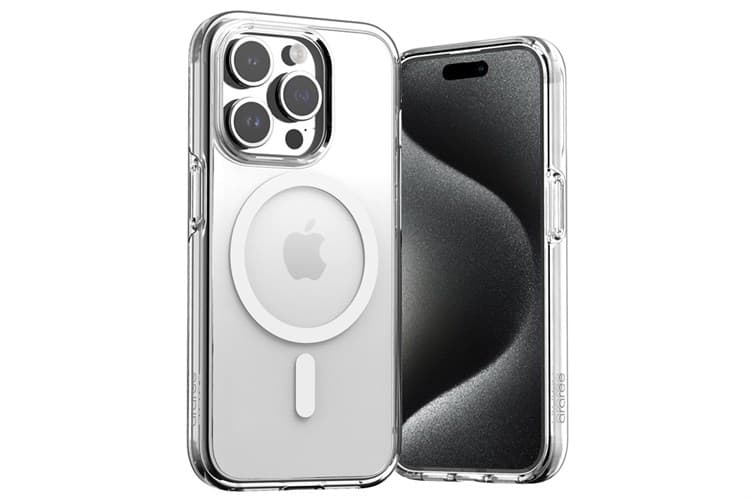 Ảnh Ốp lưng MagSafe iPhone 15 Pro Nhựa cứng viền dẻo Araree Duple M Chính hãng