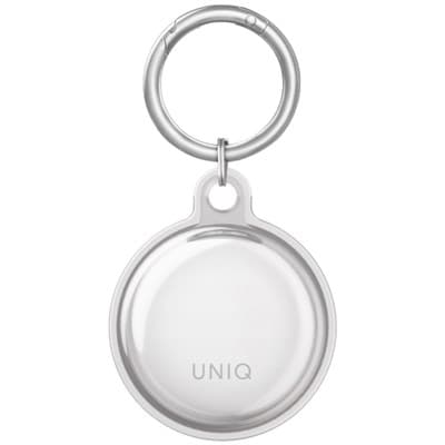 Vỏ bảo vệ AirTag Nhựa dẻo TPU UNIQ GLASE Trắng