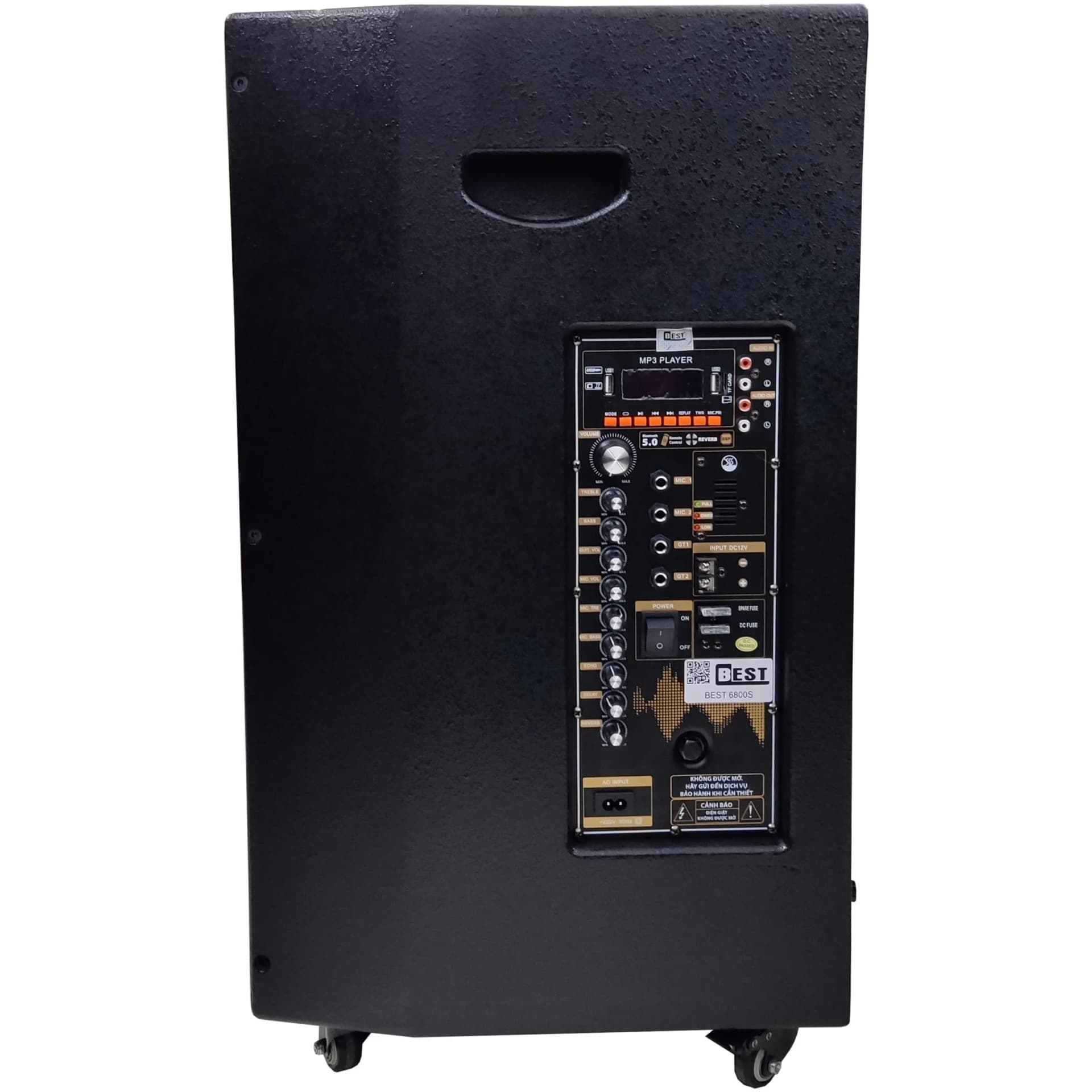 Ảnh Loa điện di động Best 6800 Pro 500W Bass40 (kèm 2 mic) 17''