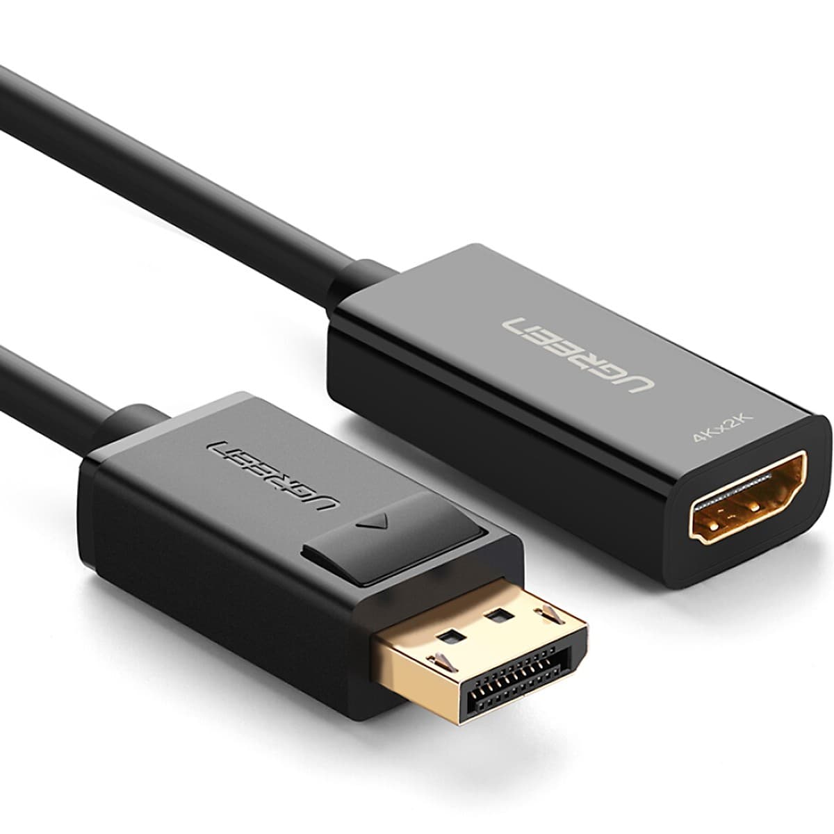 Ảnh Bộ chuyển đổi DisplayPort sang HDMI hỗ trợ 4K, màu đen Ugreen (40363) MM137