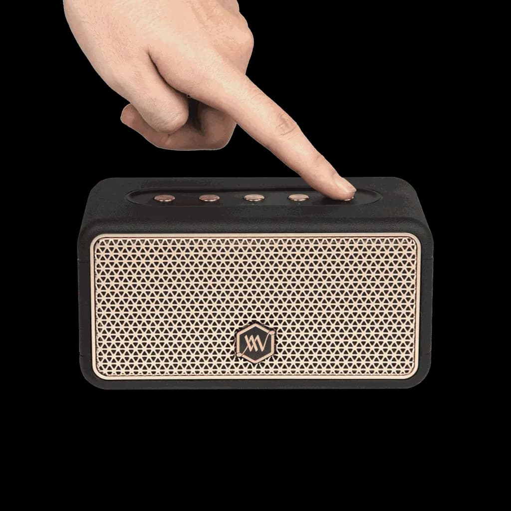 Ảnh Loa Bluetooth Alpha Works W38 - Hàng Chính hãng PGI Black